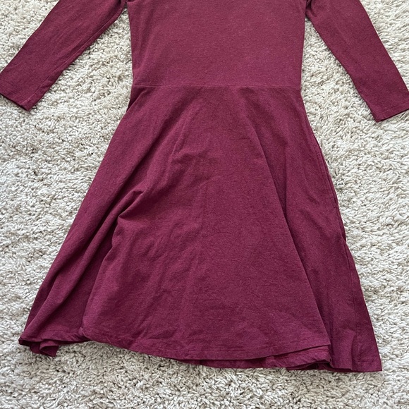 Pact Cranberry Red Cotton Dress, Size XS, EUC - Picture 2 of 5